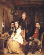 Sir David Wilkie The Refusal from Burns's Song of 'Duncan Gray' Sweden oil painting artist